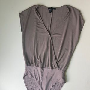 Taupe body suit